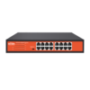 Wi-Tek WI-SG116D(V3) 16-Port Full-Gigabit 1U Rackmount Ethernet Switch - Unmanaged - Metal Case - Supports Extend Mode - 230VAC Input
