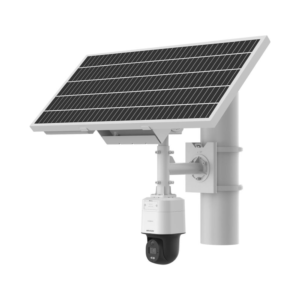 Hikvision DS-2XS3Q47G1-LDH/4G Solar-Powered Series 4MP 4G/LTE ColorVu PT (Pan & Tilt) Camera with 4MM Fixed Lens - Built-in Mic + Speaker (2-Way Audio) - 40w Solar Panel + 16.8Ah Battery