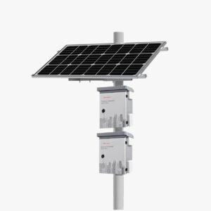 iSecure ICL-400W160AH12.8VSOLARSET - Includes 2 * 200w Monocrystalline Solar Panels with Pole-Mounting Frames + 1 * 160AH LiFePO4 Rechargeable Solar Battery with Built-in MPPT Controller + 2 * Weatherproof Cabinets + 1 * Camera Mount