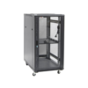 Dynamix RSR22-6X6 22RU Server / Network / Data Cabinet - 600mm Deep (600 x 600 x 1190mm) - Includes 1* Fixed Shelf + 4* Fans + 25* Cage Nuts + 4* Castors & 4* Level Feet - Glass Front Door with Mesh Rear Door