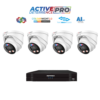 SPRO SPRO8MPTIOCIPKIT2 4K 8MP TiOC IP CCTV KIT - Includes 1 * DHIPNVR08-A6-V2 NVR (without HDD) + 4 * DHIPD80/28LRW/30-D-V5 4K 8MP TiOC PoE IP AI SMD Turret Cameras
