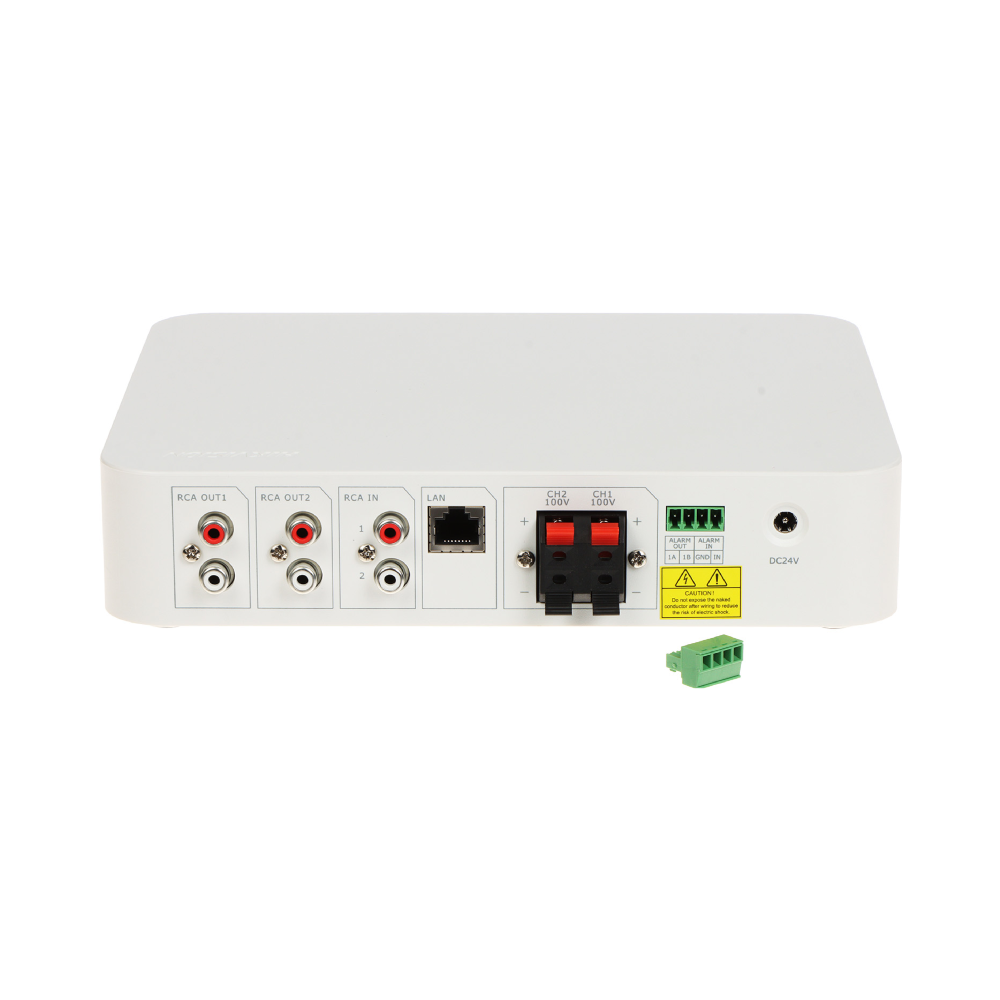 Hikvision DS-QAE1A80G1-VB Network IP 2-Zone Amplifier - Total 80W Output - Works with HCP