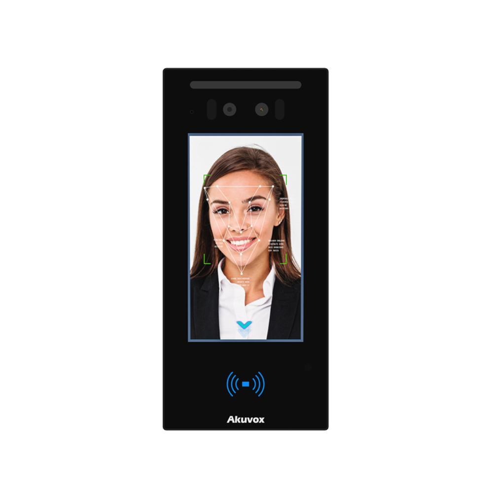 Akuvox E16C 2MP PoE IP IR H264 Outdoor Video Intercom Unit with 5" Touchscreen Panel – Face Recognition - Complies with SIP & ONVIF – IP65 Rated – Built-in Mifare Card-Reader – Relay Output – Supports RS485 & Wiegand