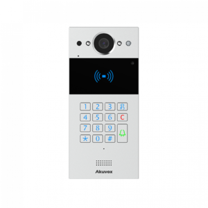Akuvox R20K 2MP PoE IP IR H264 Outdoor Video Intercom Unit with Integrated Keypad - Complies with SIP & ONVIF - IP65 Rated - Built-in Mifare & EM Card-Reader – NFC – Dual Relay Output – Supports RS485 & Wiegand