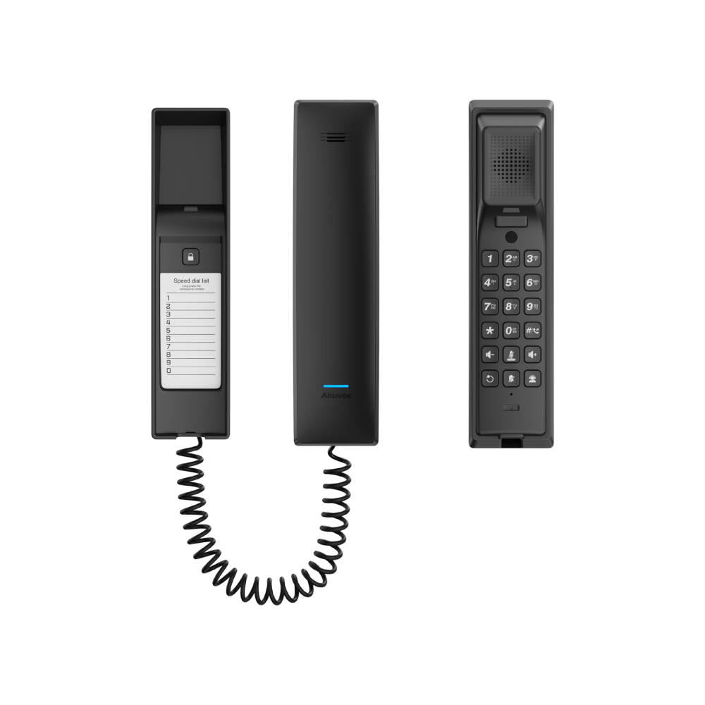 Akuvox S560 SIP PoE IP Audio Intercom Indoor Handset - Integrated Keypad - Unlock Button - Speed Dial