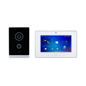 D-Tech DH-KTW01 IP Video Intercom Kit - Includes 1 * VTO2211G-WP-S2 PoE Wireless Outdoor Station + 1 * VTH5221DW-S2 7" Indoor PoE Wireless Touchscreen Monitor + 2 * PSUs