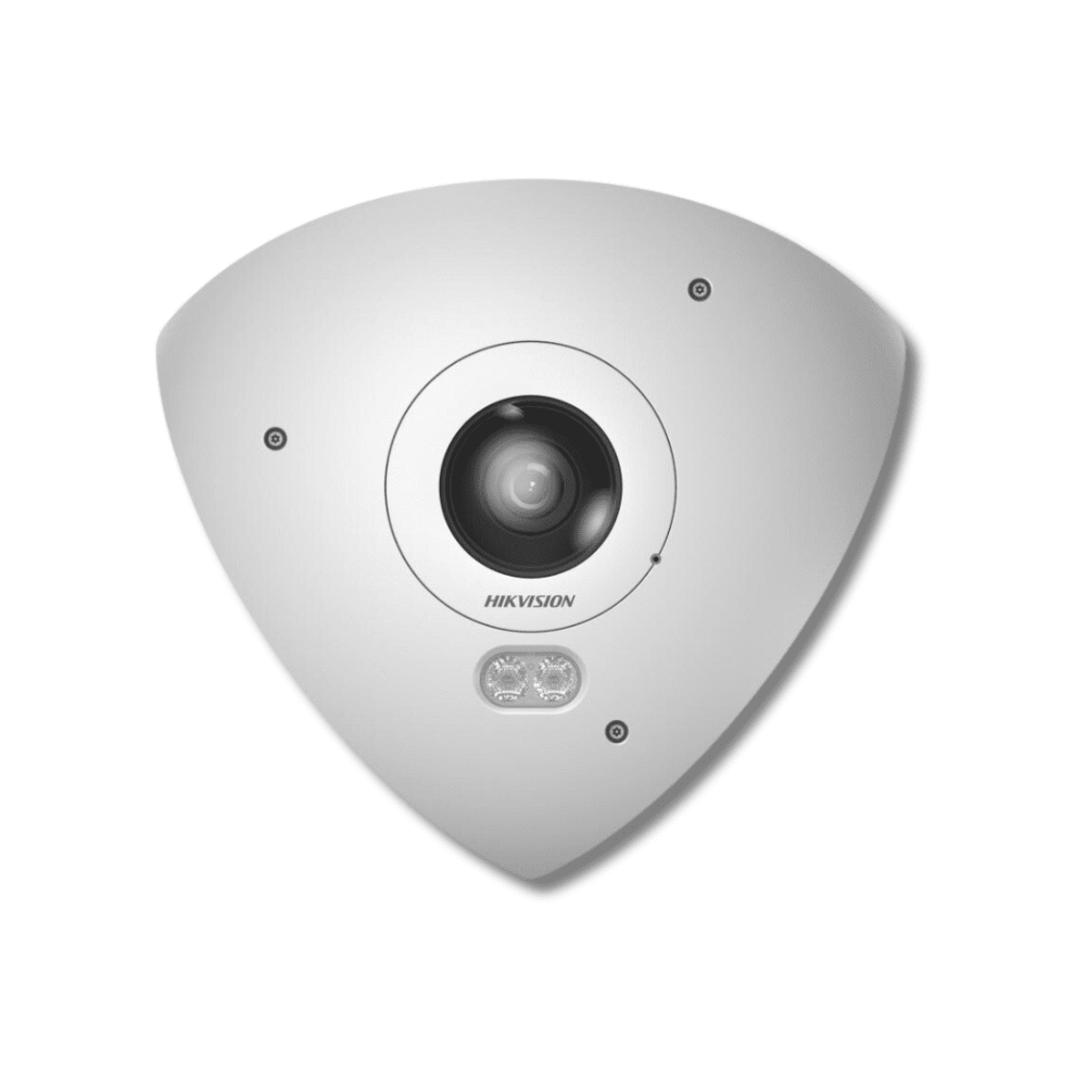Hikvision DS-2CD6W65G1-IVS Panoramic Series DeepinView H265 6MP PoE IP IR (15m) DWDR Weatherproof Vandalproof 360° Corner-Mount Fisheye Dome Camera with Built-in Mic and Speaker