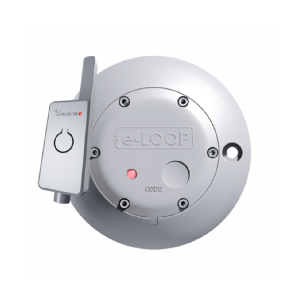 Microtech Designs eLoop ELMIC-KIT Domestic Wireless Vehicle Detection Kit - Includes 1 * ELMIC eLoop Micro (Exit Mode) + 1 * e-Trans 20 Transceiver + 2 * Dyna Bolts - EXIT Mode - Battery Operated - Up to 25m Range