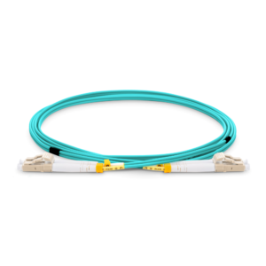 ETU-Link FD50125MMOM3-A-2M Fibre Optic Duplex Patch Cord - 50/125µm - Multi-mode - OM3-300 - LC-LC - 2m Length - Aqua Colour - Supports 10Gbps