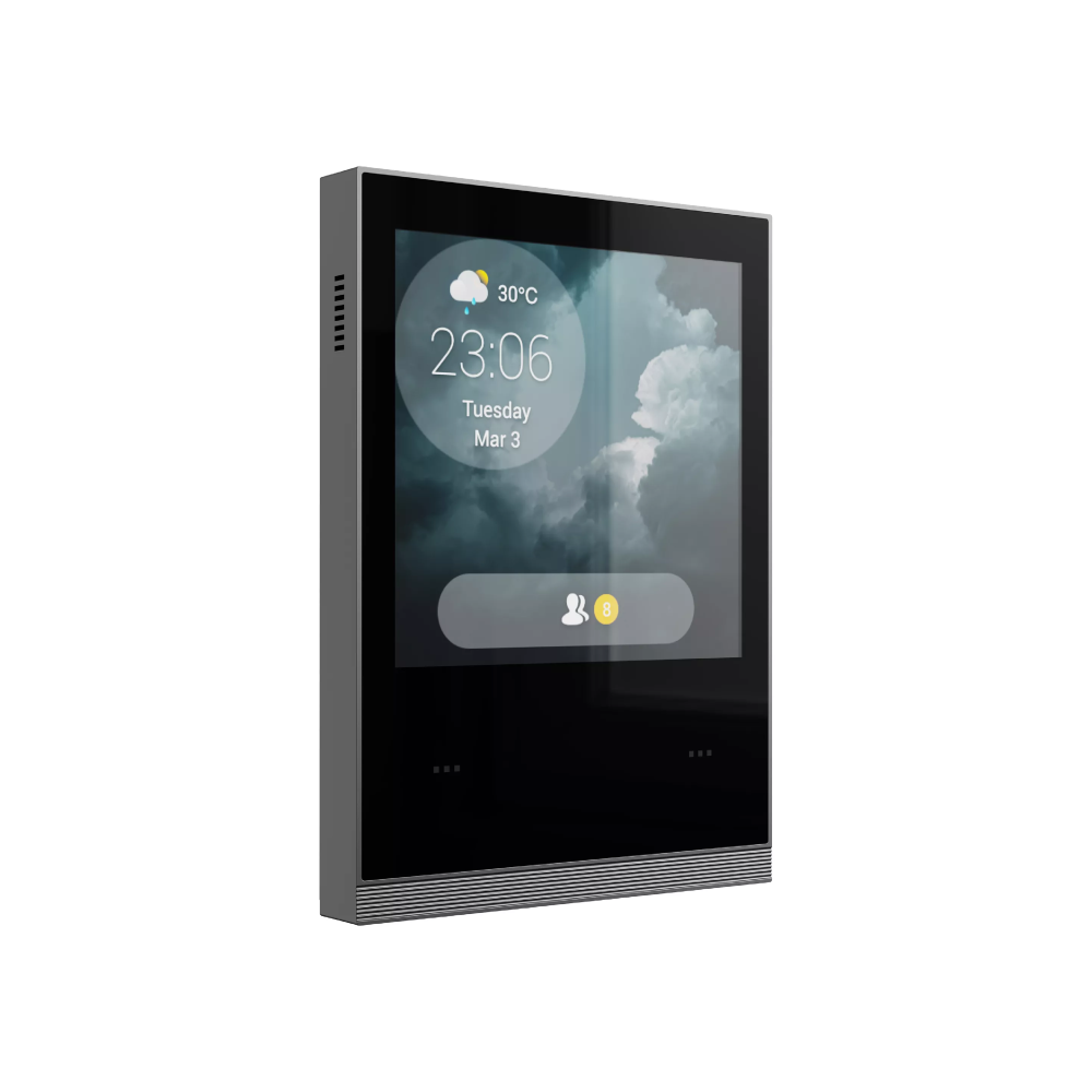 Akubela HyPanel Plus PS52V2-PoE-US 4" (4-Inch) Touchscreen Smart Home Control Panel - PoE IP - 12VDC/24VDC Powered - WiFi6 - Bluetooth - ZigBee 3.0 - Built-in Temperature, Light, Proximity and Humidity Sensors - 1x Relay Output