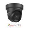 Hikvision DS-2CD2347G3-LIS2UY/SL-BLK-2.8MM ColorVu 3.0 AcuSense 3.0 Active-Deterrence Deep-Learning AI (Artificial Intelligence) 4MP PoE IP Smart Hybrid Light (30m IR + 30m White-Light) 130dB True-WDR Weatherproof Eyeball Turret Camera with 2.8mm Fixed Lens - Built-in Audio Mic + Speaker + Strobe + Siren - 111.1° Horizontal Field of View