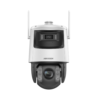 Hikvision DS-2SE7C432IWG-4G/14(F0) 4G/LTE H265 TandemVu Dual-Channel (1 * 4MP Fixed Channel + 1 * 4MP 32x Optical Zoom PTZ Channel) IP IR (30m + 150m) 120dB True-WDR 12VDC-Powered Weatherproof PTZ Camera - Supports Smart Tracking & Smart-Linkage-Tracking