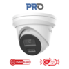 HiLook IPC-T383H-MU-2.8MM Pro-series AcuSense / IntelliSense H265 4K 8MP PoE IP Smart-Hybrid-Light (30m IR + 30m White-Light) Full-Colour 120dB True-WDR Weatherproof Eyeball Turret Camera with 2.8mm Fixed Lens - 119.6° Wide Angle View - Built-in Audio Mic
