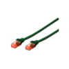 Digitus DK-1617-002/G Unshielded U-UTP CAT6 Network Patch Lead - 0.2m Length - Green Color - AWG26/7