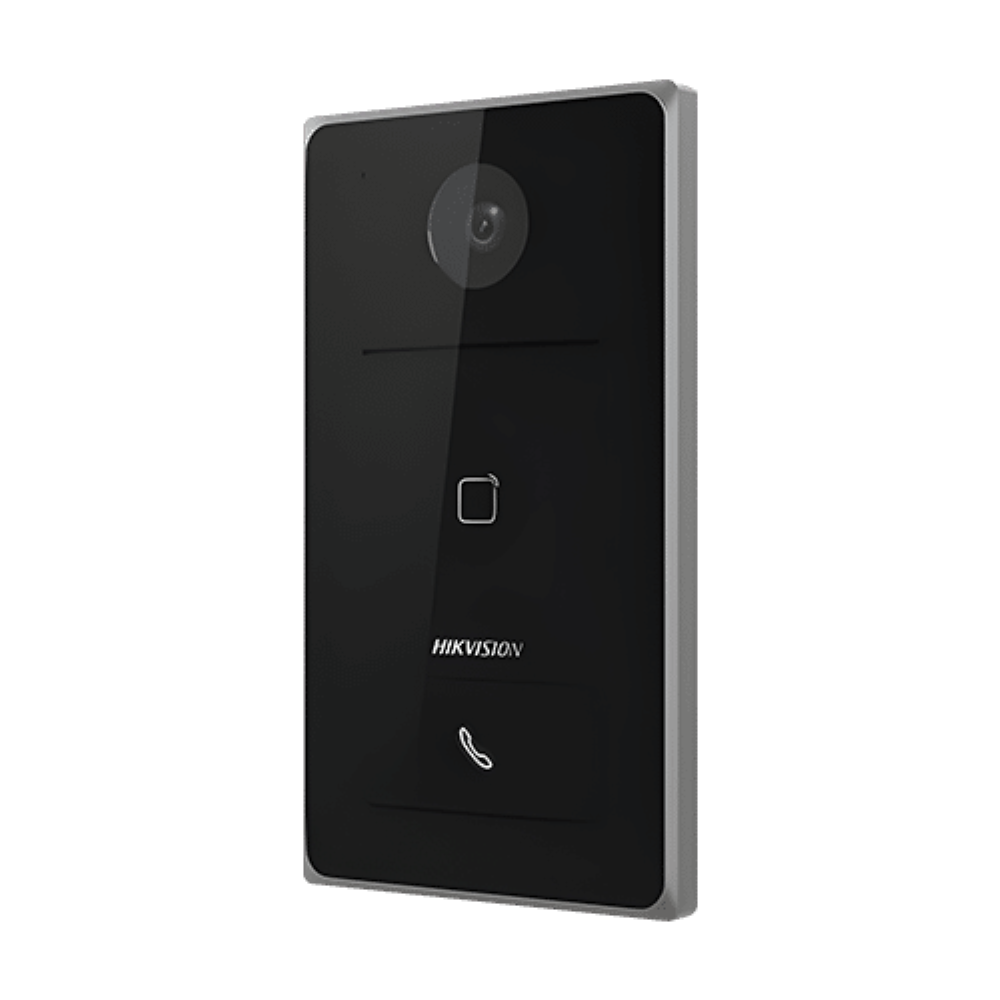 Hikvision DS-KV6133-WME1/Surface Wireless PoE IP Video Intercom Outdoor Calling Station / Doorbell - 2MP 1080P Wide Angle Camera - Built-in Mifare Card Reader - Can Work Standalone - PoE Powered OR 12VDC Powered