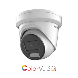 Hikvision DS-2CD2367G3-LI2UY-2.8MM Pro-series ColorVu 3.0 Deep-Learning AI (Artificial Intelligence) 6MP PoE IP Smart Hybrid Light (30m IR + 30m White-Light) 130dB True-WDR Weatherproof Eyeball Turret Camera with 2.8mm Fixed Lens - Built-in Audio Mic