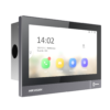 Hikvision DS-KH8381-WTE1/Flush PoE IP Video Intercom Indoor Touchscreen Display Monitor – Flush-Mount / Recess-Mount / In-Wall-Mount - 7″ (7-Inch) Size – PoE Powered OR 12VDC Powered – Built-in WLAN - Black & Silver Frame