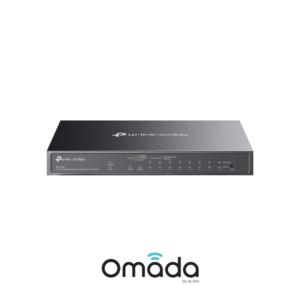 TP-Link Omada ES210GMP 10-Port Gigabit Ethernet Easy Managed Network Switch with 8 * PoE+ Ports + 1 * GbE LAN Port + 1 * Gb RJ45 / SFP Combo Port - 123w PoE Power Output - Centralized Cloud Management Via Web OR Omada App
