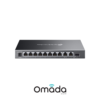 TP-Link Omada ES210GMP 10-Port Gigabit Ethernet Easy Managed Network Switch with 8 * PoE+ Ports + 1 * GbE LAN + 1 * SFP Slot - 123w PoE Power Output - Centralized Cloud Management Via Web OR Omada App