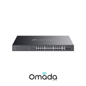 TP-Link Omada ES228GMP 28-Port Gigabit Ethernet Easy Managed Network Switch with 24 * GbE PoE+ Ports + 2 * GbE LAN Ports + 2 * SFP Slots - 384w PoE Power Output - Centralized Cloud Management Via Web OR Omada App