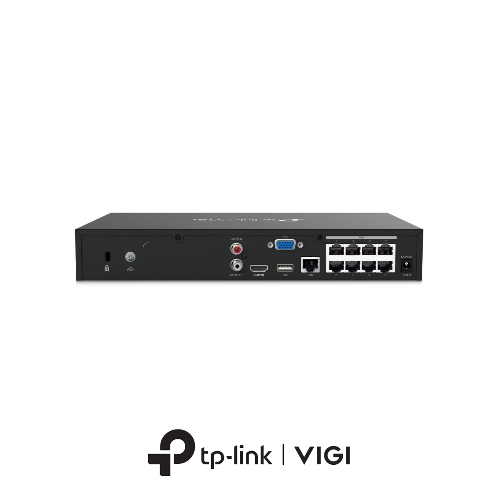 TP-Link VIGI NVR1008H-8MP 4K Mini 1U 8-Channel 8* PoE NVR - Without HDD