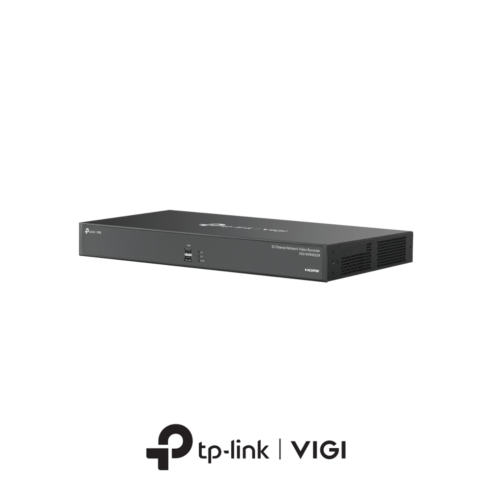 TP-Link VIGI NVR4032H 4K 1.5U 32-Channel Non-PoE Rackmount NVR - Without HDD - 2* GbE LAN Ports
