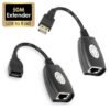 iSecure ICL-USBRJ45EXTENDER USB Over CAT5/6 Extender Set with Tx + Rx - Supports Up To 50m Distance