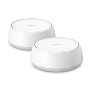TP-Link Deco BE22-2-Pack (BE3600) Dual-Band WiFi7 Mesh Wireless Access Point System - 2 Pack - Up to 3.6Gbps Speed - Dual-Band (5GHz + 2.4GHz)