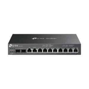 TP-Link Omada ER7212PC(V2) 3-in-1 Gigabit VPN Gateway Controller with Built-in PoE Switch - 2 * Gigabit SFP WAN Slots + 2 * GbE WAN Ports + 8 * Gigabit PoE Ports - 110w PoE Budget