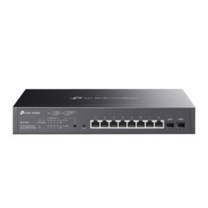 TP-Link Omada SG2210MP Rackmountable Gigabit Ethernet Network PoE Smart Switch with 8 * GbE PoE Ports + 2 * SFP Slots - 150w PoE Power Budget
