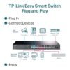 TP-Link TL-SG1428PE 28-Port Gigabit Ethernet Easy Smart Network PoE Switch with 24 * GbE PoE+ Ports + 2 * GbE LAN Ports + 2 * Combo SFP Slots - 250w PoE Power Output - Web-Management