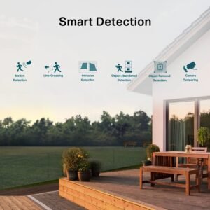 TP-Link VIGI C540-4 EasyCam Series 4MP PoE IP AI LightPro Smart-Dual-Light (30m IR + 30m White-Light) Full-Colour IP Weatherproof PT (Pan + Tilt) Auto-Tracking Camera with 4mm Fixed Lens - 2-Way Audio + Active-Deterrence