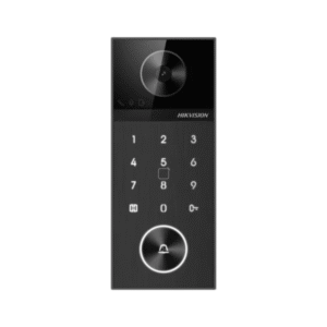 Hikvision DS-KV6124-WBE1 Wireless (WiFi 6) PoE IP Video Intercom Outdoor Calling Station / Doorbell - 4MP 150° Wide Angle Camera - Built-in Mifare Card Reader + Touch Keypad - Can Work Standalone - PoE Powered OR 12VDC Powered