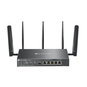 TP-Link Omada ER706WP-4G 4G+ Ac3000 Gigabit Wireless VPN Gateway / Router with 4 * PoE Ports - Supports 4G/LTE - 3Gbps Dual-Band WiFi - Centralized Management - All Gigabit Ports - Supports VLAN - Omada App