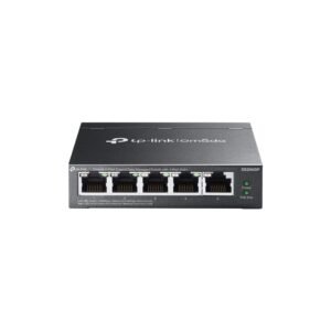 TP-Link Omada ES205GP 5-Port Gigabit Ethernet Easy Managed Network Switch with 4 * GbE PoE+ Ports + 1 * GbE LAN Port - 65w PoE Power Output - Centralized Cloud Management Via Web OR Omada App