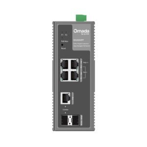 TP-Link Omada IES206GPP 6-Port Gigabit Ethernet Industrial Easy Managed Network Switch with 4 * GbE PoE+ Ports + 1 * Gb Combo RJ45/SFP Slot + 1 * Gb SFP Slot - 120w PoE Power Budget - 12V~57V DC Input - Solar Compatible - Fanless - Centralized Cloud Management Via Web OR Omada App