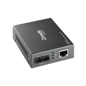 TP-Link Omada MC200CM Gigabit Multi-Mode Media Converter - Supports 2* Gigabit SC/UPS Slots - 1 * Gigabit RJ45 Ports - Fibre Distance Up To 550m