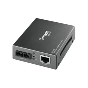 TP-Link Omada MC210CS Gigabit Single-Mode Media Converter - Supports 2* Gigabit SC/UPS Slots - 1 * Gigabit RJ45 Ports - Fibre Distance Up To 20km