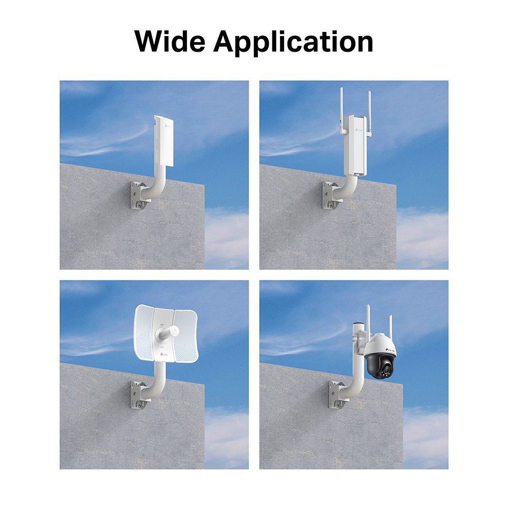 TP-Link TL-APM200 Adjustable Pole-Mount / Wall-mount Bracket for Outdoor Access Points / Cameras - 35mm Diameter