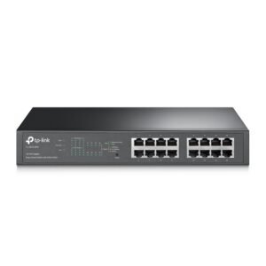 TP-Link TL-SG1016PE Jetstream 16-Port Gigabit Ethernet Easy Smart Network PoE Switch with 8 * GbE PoE+ Ports + 8 * GbE LAN Ports - 150w PoE Power Output - Web-Management