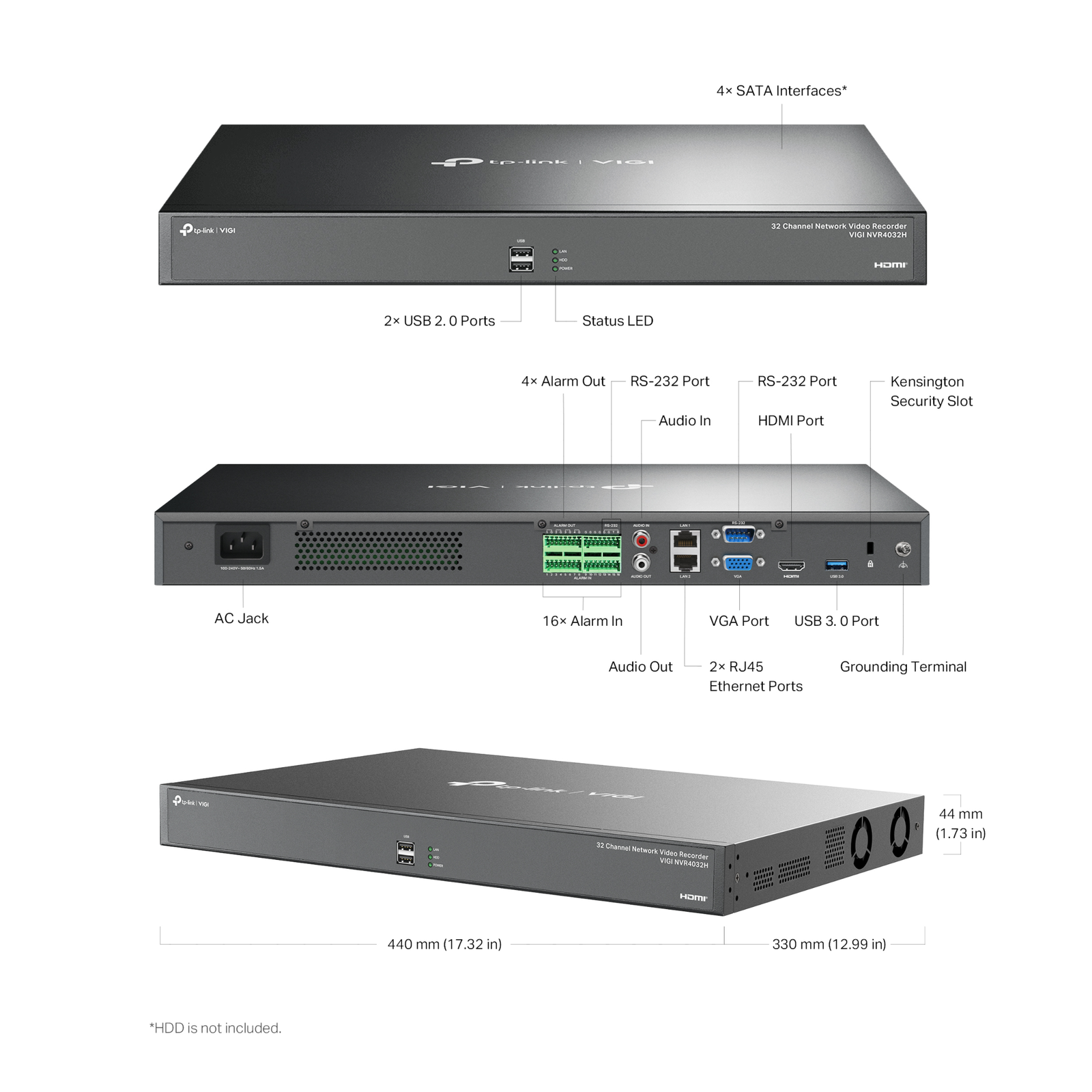 VIGI NVR4032H_Build Features