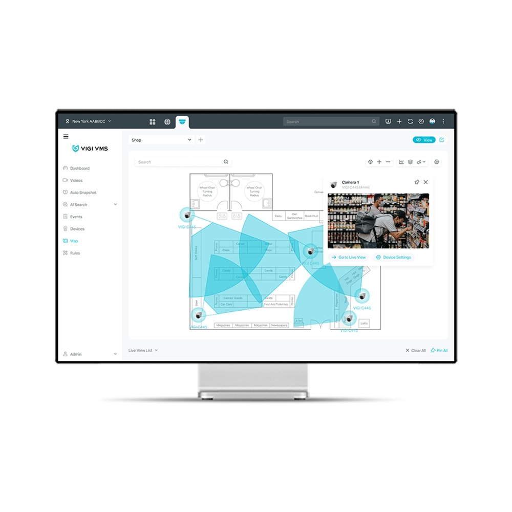 TP-Link VIGI VMS - License-Free 64-Channel VMS - Video Management System* - Requires Windows OS