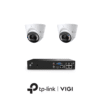 TP-Link VIGI InSight VIGIPROAIO8MPIPCCTVKIT1 - Includes 1 * VIGI NVR1004H-4P (Without HDD) + 2 * VIGI InSight S485 4K 8MP Active-Deterrence AI Smart-Dual-Light Turret Cameras with 2-Way Audio