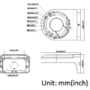 Hikvision DS-220AZJ-130-WA Universal White Metal Wall-mount Bracket - Designed For 130mm Diameter Dome & Turret Cameras