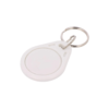 Sebury MF03-White Clamshell Mifare 13.56MHz RFID Keyfob / Tag with Key-Ring - FM11RF08 Chip