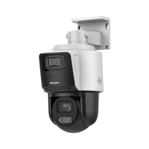 HiLook PTZ-ND4404/SL#AUS TandemVu Dual-Channel (1* 4MP Overview + 1* 4MP 4x Optical Zoom PTZ) PoE IP Dual-Light (40m IR + 30m White-Light) 120dB True-WDR Weatherproof Camera - Built-in Mic + Speaker - Built-in Strobe + Siren