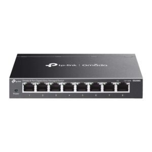 TP-Link Omada ES208G 8-Port Gigabit Ethernet Easy Managed Network Switch with 8 * GbE Ports - Centralized Cloud Management Via Web OR Omada App