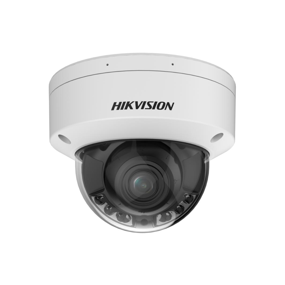 Hikvision DS-2CD3766G2HT-LIZSUY Ultra-series Deep-Learning AI (Artificial Intelligence) 6MP PoE IP Smart Hybrid Light (40m IR + 40m White-Light) 120dB True-WDR Weatherproof Vandalproof Dome Camera with 2.7~13.5mm Motorized Zoom Lens - NEMA4X Anti-corrosion Coating