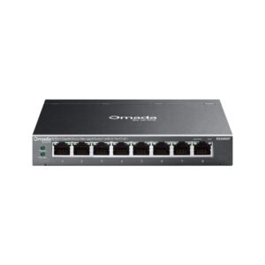 TP-Link Omada ES208GP 8-Port Gigabit Ethernet Easy Managed Network Switch with 8 * GbE PoE+ Ports - 64W PoE Power Output - Centralized Cloud Management Via Web OR Omada App