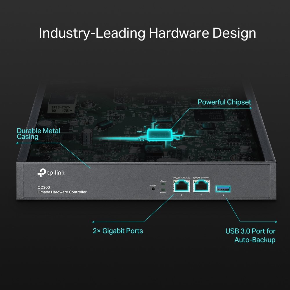TP-Link Omada OC300 Hardware Controller - On-Premises Management Device - Free Cloud Access